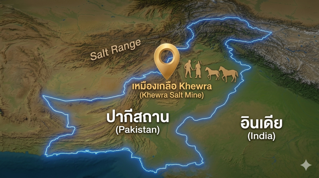 แหล่งกำเนิดเกลือชมพูหิมาลัยจากเหมืองในประเทศปากีสถานและการเปรียบเทียบกับแหล่งอื่น