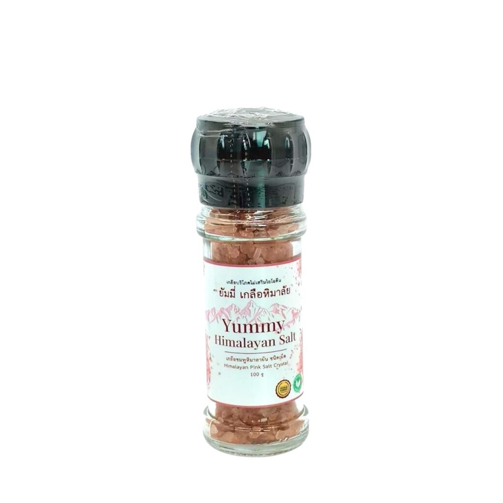 ขวดบดเกลือหิมาลัยชมพู Himalayan Pink Salt Grinder