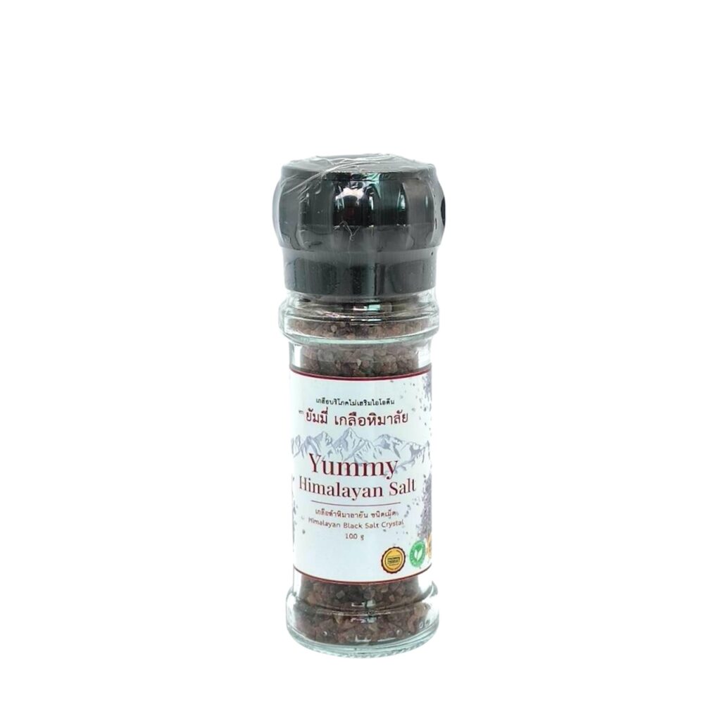 ขวดบดเกลือหิมาลัยดำ Himalayan Black Salt Grinder